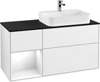 weiß / Mitteldichte Faserplatte (MDF) / G392G F 1200x603x501mm Glossy White