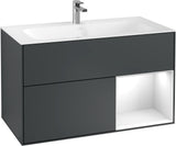 Villeroy & Boch Finion Waschtischunterschrank 996 mm White Matt Lacquer mit Beleuchtung