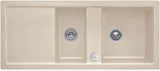 Villeroy & Boch Spüle SUBWAY 80 snow white 1160x510mm CeramicPlus Doppelbecken reversibel