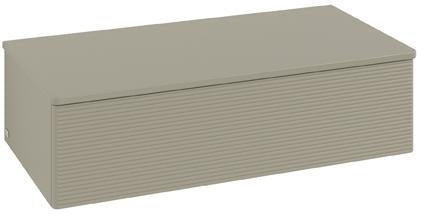 Villeroy & Boch Antao Sideboard 1000 mm – Wandhängend, Stone Grey Matt, mit LED & Push-Open