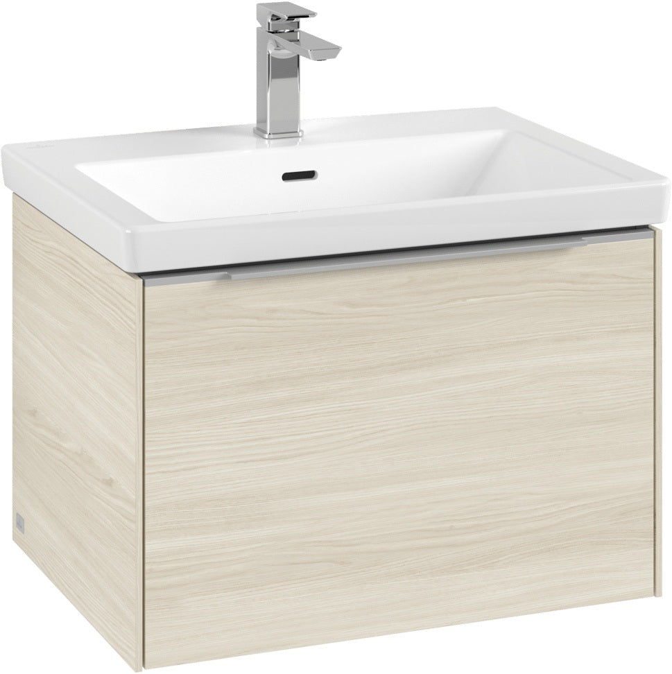 Villeroy & Boch Subway 3.0 Waschtischunterschrank C57500, 622 mm, Brilliant White, mit SoftClosing-Auszug