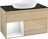 Villeroy & Boch Waschtischunterschrank Finion FA12G 1000 mm Glossy White Lacquer mit Beleuchtung