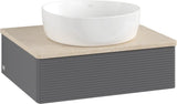Villeroy & Boch Waschbeckenunterschrank Antao 600 mm Anthracite Matt Lacquer mit LED-Beleuchtung