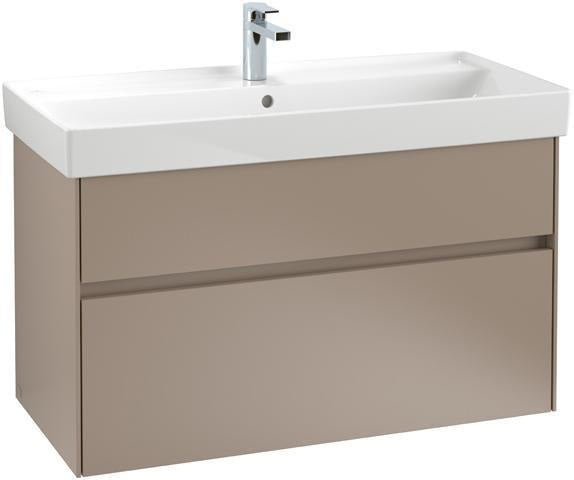 Villeroy & Boch Waschtischunterschrank Collaro 954 mm Glossy White mit LED-Beleuchtung und Ordnungssystem