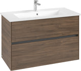 Villeroy & Boch Waschtischunterschrank Collaro White Matt 961 mm – 2 Auszüge, SoftClosing, Push-Open
