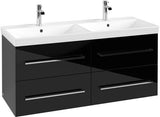 Villeroy & Boch Avento Waschtischunterschrank 1180 mm Crystal Grey mit 4 Auszügen und Dämpfung
