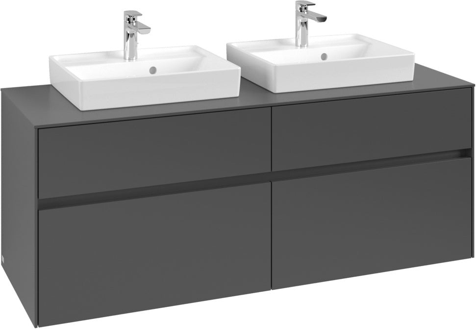 Villeroy & Boch Waschtischunterschrank Collaro C076 B0 1400 mm White Oak mit Beleuchtung und SoftClosing