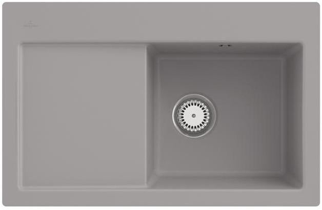 Villeroy & Boch Subway 45 Flat Einbauspüle Graphite CeramicPlus 745x475mm