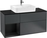 Villeroy & Boch Finion Waschbeckenunterschrank 1200 mm Glossy White mit Beleuchtung