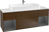 Villeroy & Boch Finion Waschtischunterschrank 1600 mm Glossy White Lacquer mit Beleuchtung