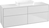 Villeroy & Boch Finion Waschtischunterschrank 1600 mm Glossy White Lacquer mit 4 Auszügen