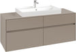 Villeroy & Boch Waschtischunterschrank Collaro C088 1400 mm Taupe mit 4 Auszügen und SoftClosing