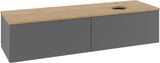 Villeroy & Boch Waschtischunterschrank Antao 1600 mm Anthrazit Matt Lack – 2 Auszüge, Push-to-Open