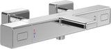 Villeroy & Boch Universal Wannenthermostat TVT000002000 eckig Chrom – Wandmontage, 2-löchig, Thermostat