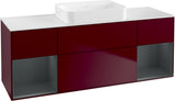 Villeroy & Boch Finion Waschtischunterschrank 1600 mm Glossy White Lacquer mit Beleuchtung