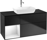 Villeroy & Boch Finion Waschtischunterschrank 1200 mm Glossy White Lacquer mit Beleuchtung