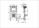 Villeroy & Boch ViConnect WC-Vorwandelement 525x985x155mm – Selbsttragend, Trockenbau, 2-Mengenspülung