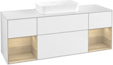 Villeroy & Boch Finion Waschtischunterschrank 1600 mm Glossy White Lacquer mit Beleuchtung