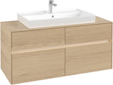 Villeroy & Boch Waschtischunterschrank Collaro C087 B0 1200 mm Nordic Oak mit LED-Beleuchtung