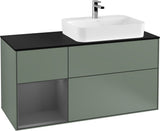Villeroy & Boch Finion Waschbeckenunterschrank 1200 mm Glossy White Lacquer mit Beleuchtung