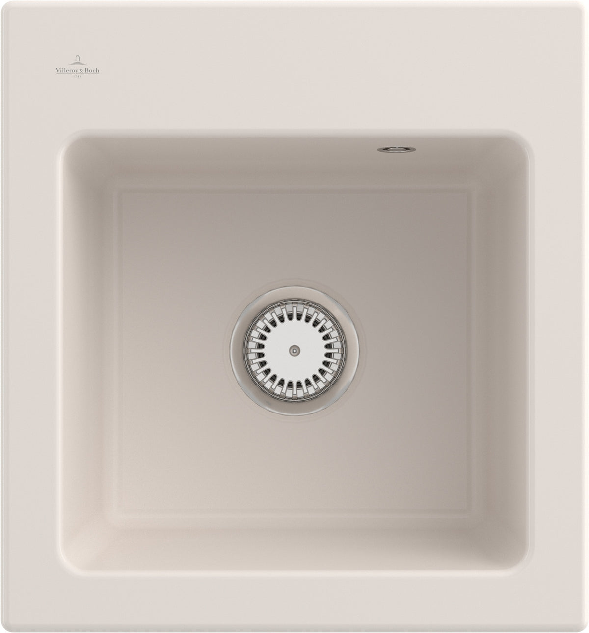 Villeroy & Boch Einbauspüle Subway 45 XS Ivory CeramicPlus 475 x 510 mm Rechteck