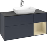 Villeroy & Boch Finion Waschbeckenunterschrank 1200 mm Glossy White Lacquer mit Beleuchtung