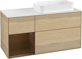 Villeroy & Boch Waschtischunterschrank Finion F271G 1200 mm Glossy White Lacquer mit Beleuchtung