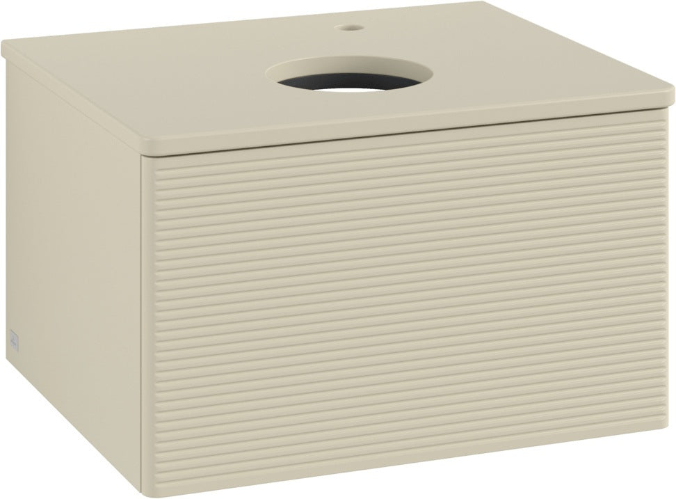 Villeroy & Boch Waschtischunterschrank Antao 600 mm Anthrazit Matt mit LED-Auszugsbeleuchtung