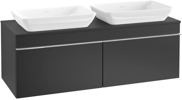 Villeroy & Boch Venticello Waschtischunterschrank 1257 mm Glossy White für 2 Waschbecken