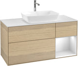 Villeroy & Boch Waschtischunterschrank Finion G831G 1200 mm Glossy White Lacquer mit Beleuchtung