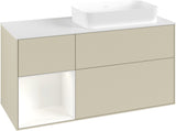 Villeroy & Boch Finion Waschtischunterschrank 1200 mm Glossy White mit Beleuchtung