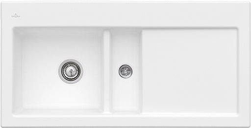 Villeroy & Boch Subway 60 flat Einbauspüle Ivory CeramicPlus 965x475mm