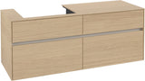 Villeroy & Boch Waschbeckenunterschrank Collaro Nordic Oak 1400 mm mit 4 Auszügen