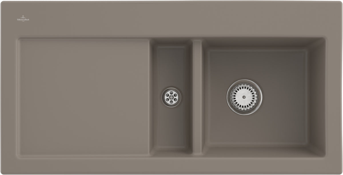 Villeroy & Boch Einbauspüle Subway 60 Ivory CeramicPlus – 1000 mm Keramik mit Abtropffläche