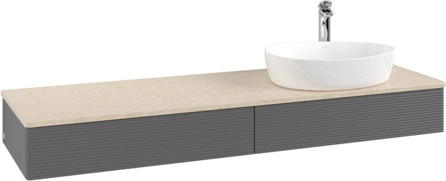 Villeroy & Boch Waschtischunterschrank Antao K16153 1600 mm Anthrazit Matt Lack