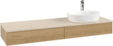 Villeroy & Boch Antao Waschbeckenunterschrank Warm Walnut 1600 mm mit LED-Beleuchtung