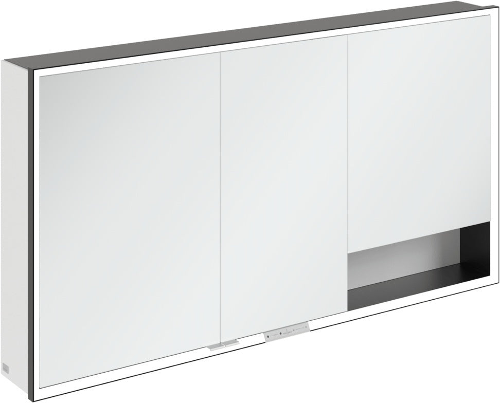 Villeroy & Boch Spiegelschrank My View+ B48110 1000 mm Graphite mit LED-Beleuchtung und SoftClosing