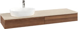 Villeroy & Boch Antao Waschtischunterschrank 1600 mm grau mit 2 Auszügen und Push-Open