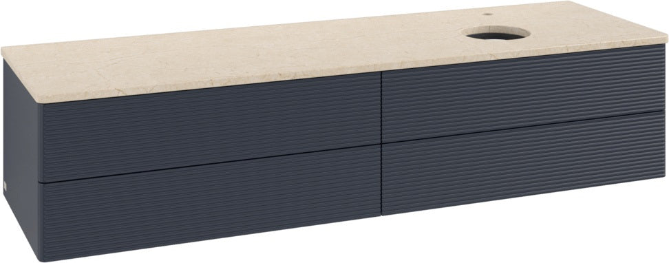 Villeroy & Boch Antao Waschtischunterschrank 1600 mm Anthrazit Matt mit LED