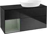 Villeroy & Boch Waschtischunterschrank Finion FA42G 1200 mm Glossy White Lacquer mit Beleuchtung