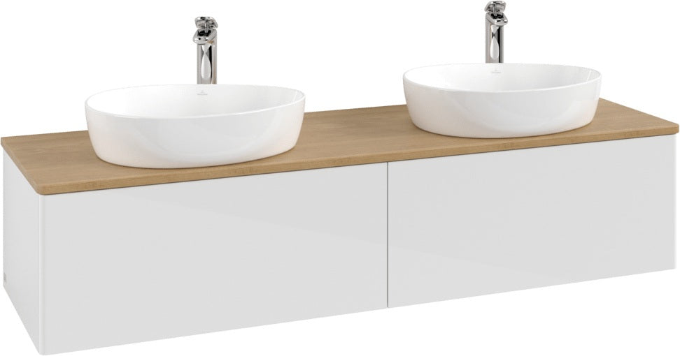 Villeroy & Boch Waschbeckenunterschrank Antao K39051 1600 mm Glossy White Lacquer