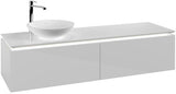 Villeroy & Boch Legato Waschbeckenunterschrank 1600 mm Glossy White mit LED-Beleuchtung