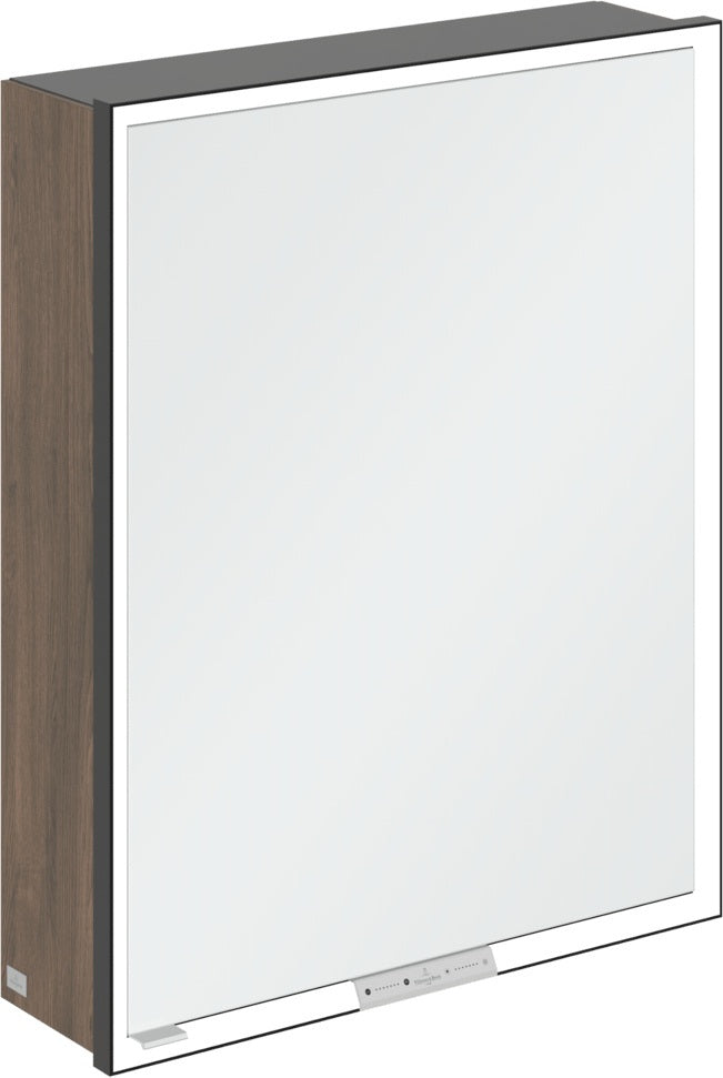 Villeroy & Boch Spiegelschrank My View+ B48110 1000 mm Graphite mit LED-Beleuchtung und SoftClosing