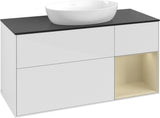 Villeroy & Boch Finion Waschbeckenunterschrank FA72G F 1200 mm Glossy White Lacquer mit Beleuchtung