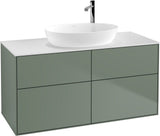 Villeroy & Boch Finion Waschtischunterschrank F91200GF 1200 mm Glossy White Lacquer mit 4 Auszügen