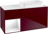 Villeroy & Boch Finion Waschtischunterschrank 1200 mm Glossy White mit Beleuchtung
