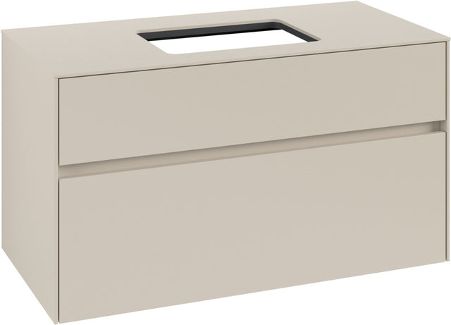Villeroy & Boch Waschtischunterschrank Collaro C109 B0 1000 mm Cashmere Grey mit LED-Beleuchtung