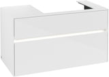 Villeroy & Boch Waschtischunterschrank Collaro C018B0 1000 mm Glossy White mit Beleuchtung