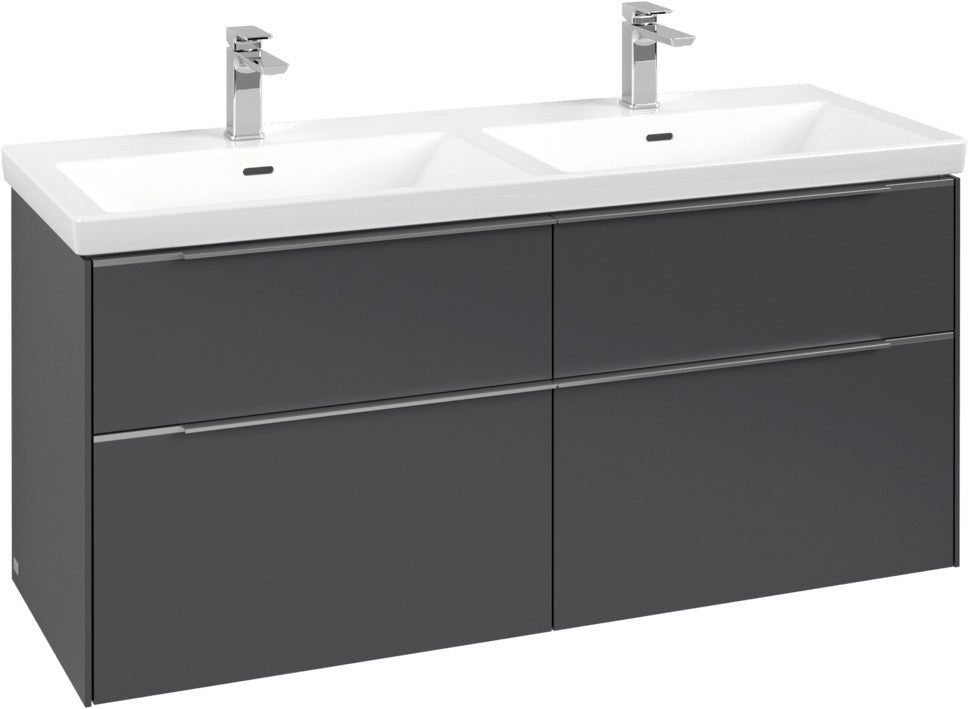 Villeroy & Boch Subway 3.0 Waschtischunterschrank 1272 mm Brilliant White mit 4 Auszügen