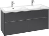 Villeroy & Boch Subway 3.0 Waschtischunterschrank 1272 mm Brilliant White mit 4 Auszügen
